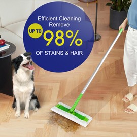 Orighty Dry Sweeping Cloths, Mop Pads Refills Compatible with Swiffer Sweeper, 52 Count Disposable Duster Refills for Floor Mopping and Cleaning