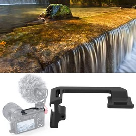 Cold Shoe Adapter Relocation Plate, Cold Shoe Mount Adapter for A6000 A6300 A6400 A6500.