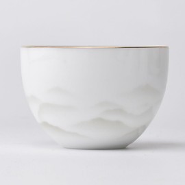 Tenka Tea Ceremony, 1.4 fl oz (40 ml) (Full Water, 2.4 fl oz (70 ml), Chinese Tea Ceremony, Hand-Painted