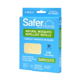 Safer Home Natural Mosquito Repellent Refills - 4 Refills Pads Included - SH1200R4R - 48 Hours Total Insect Protection - Natural Insect Repellent - Includes 4
