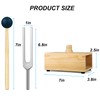 MIMIRACLE 432Hz Tuning Fork Set with Elegant Wooden Resonator -