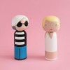 Lucie Kaas Coco Wooden Figure, Wood, Multi-Colour, 14.5 cm