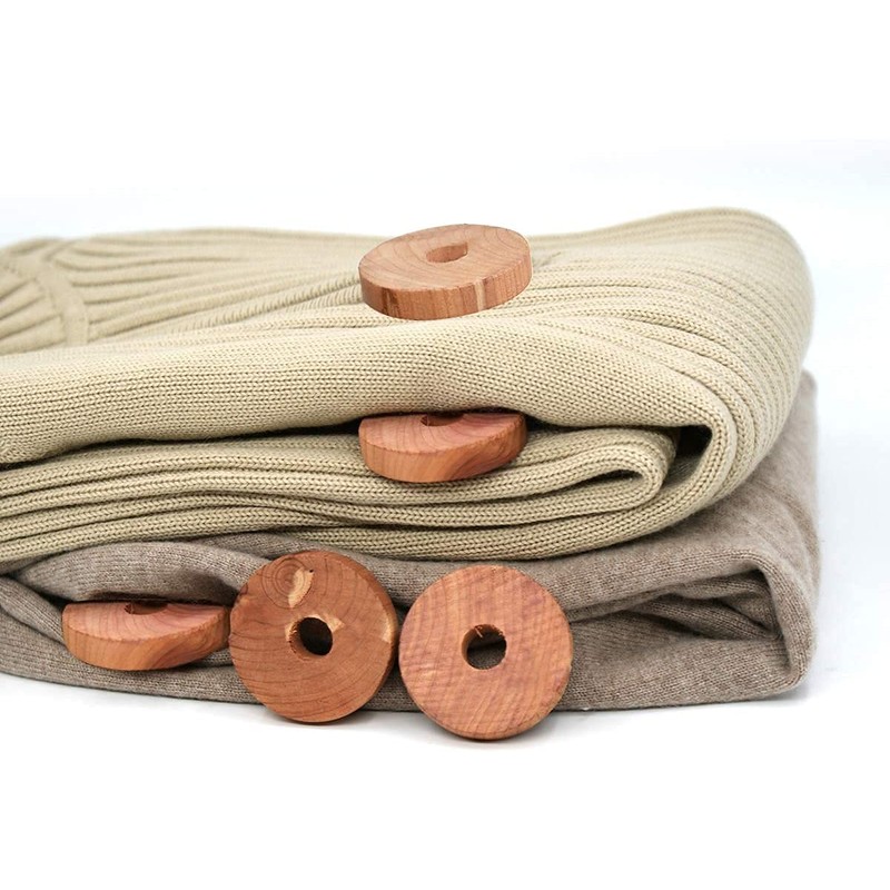 bcwholesale Cedar Fresh Red Cedar Wood Rings for Hangers |