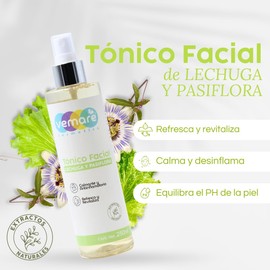 Vemare Cosmetics Tónico Facial Hidratante De Lechuga Y Passiflora 250 ml