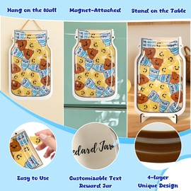 Yoink Reward Jar for Kids, Potty Training Reward Jar with 27 Fun Tokens, Potty Rewards for Toddlers Boys and Girls, Home and Classroom Good Behavior Management Tool