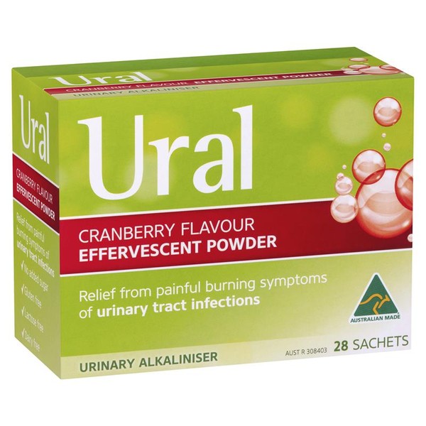 Ural Effervescent Powder Cranberry 28 Sachets