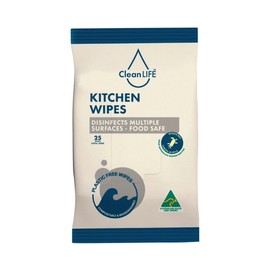 CLEANLIFE Kitchen Plastic Free Wipes Food Safe 25pk