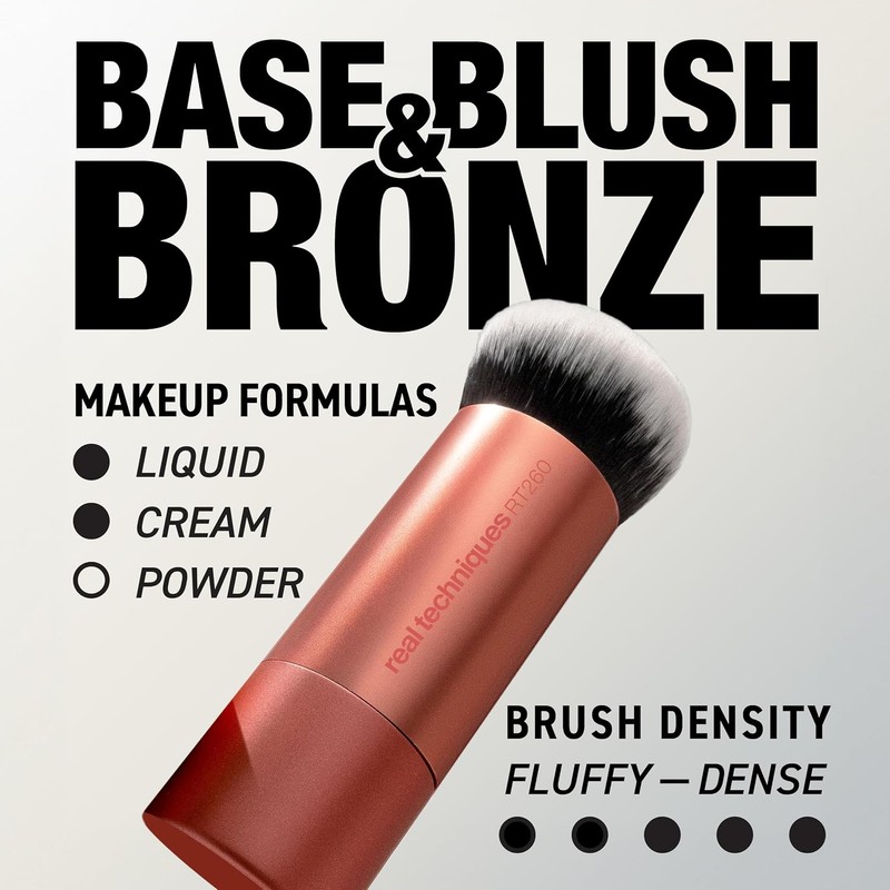 REAL TECHNIQUES, Bubble Blending Brush, Brochas para Maquillaje, Ideal para