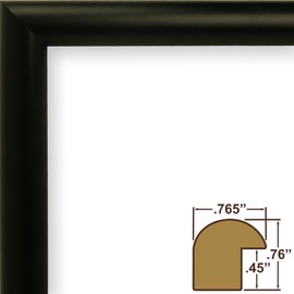 Craig Frames FW2BK 22 x 28-Inch Picture Frame, Smooth Finish, 0.765-Inch Wide, Black