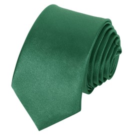 Beaface Men Ties 2" Formal Ties for Men Solid Color Wedding Business Ties 5cm (Green)