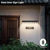 2 Pack Solar Sign Light Dusk to Dawn, 8 LED
