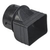Mutual Industries Black Downspout Adapter, 3" x 4" x 4"