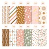 VIVIQUEN 24 Pack Boho Pattern Double-Sided Paper, 12-inches Bohemia Beige