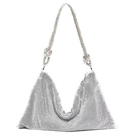 Sprfragrance Stylish Makeup Bag Organizer Travel Case for Women Cosmetic Bag for Toiletries and Makeup Waterproof Leather Cosmetic Bag Perfect Fit Home or on the Go (A-Slivery)