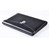A4 Black Leather Password Lock Document Bag Manager File Folder