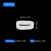 uxcell 100Pcs Silicone Rubber Bands, 20x7mm Rubber Bands Rings Cable