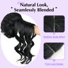 Kurope Black Wig 2-in-1 Messy Bun Hairpieces Ponytail with Bangs