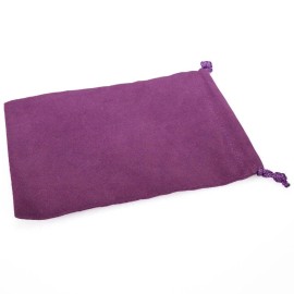 Chessex Large Suede Cloth Purple Dice Bag