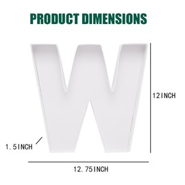 Cardboard Letter Fillable Charcuterie Board Candy Food Tray, 12.2 inch, Party Event Decoration (W Shape)