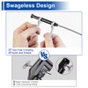 [Patent] BLIKA 10 Pack 1/8" Black Swageless Invisible Cable Railing