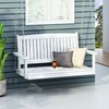 Christopher Knight Home Phoebe Outdoor Acacia Wood Porch Swing, White