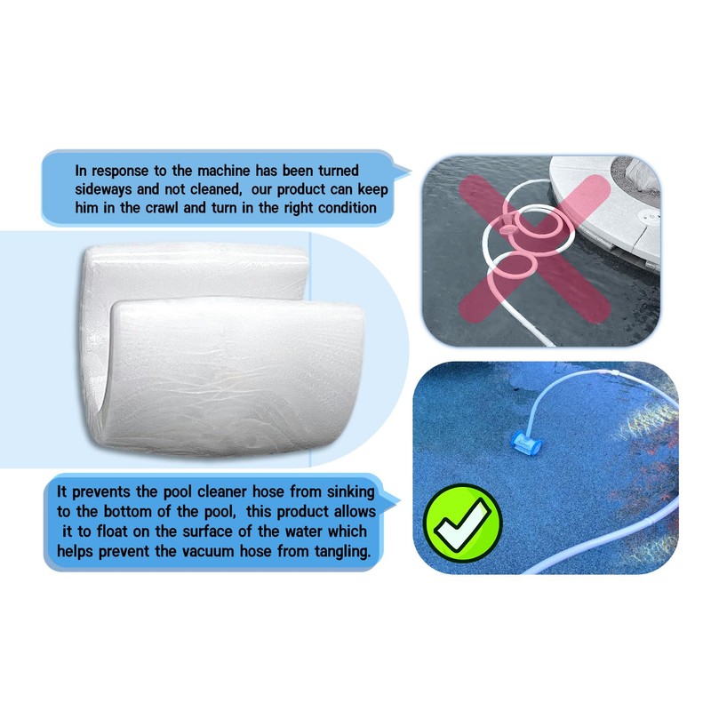 DUODUO PVX280PK2 White Float Fits for 2-Wheel 4-Wheel Pool Cleaner
