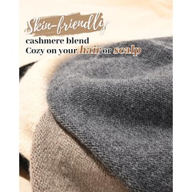 FURTALK Women's Slouchy Beanie Hat Soft Warm Cashmere Ski Hat Knitted Wool Winter Hat, black