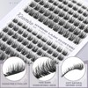 Kiromiro Wispy Lash Clusters Fluffy Eyelash Clusters 9-16mm Hybrid Cluster