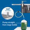 Soap Dispenser for Kitchen Sink,Chrome Stainless Steel Countertop Dish Sink