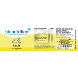 Bio Nutrition B-50 Complex : One-A-Day : Women's health vitamins : 60 vegi-tabs