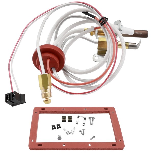 Pilot Burner Assembly Replacement Kit Compatible with Rheem, Ruud, Richmond