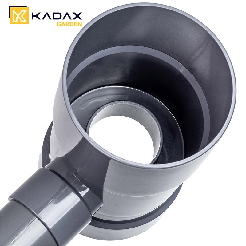 KADAX Rain Collector 100 mm, Rainwater Collector for Downpipe, Rain