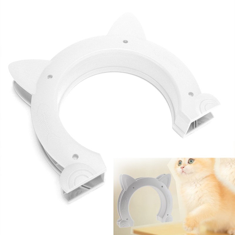 Cat Door Interior CatHead Shaped Plastic Cat Pass Through Door