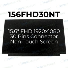 BLISSCOMPUTERS New Screen Replacement for LCM156BE0015K 30pin FHD 1920x1080 IPS LCD LED Display with Tools and Tape