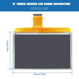 Xspeedonline 8" DJ080PA-01A Touch Screen Digitizer LCD Monitor Radio Navigation for Chevy colorado 2015-2020