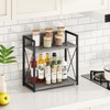 Giikin Coffee Bar Accessories, 2 Tier Spice Rack for Counter,