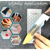 YJZ 4Pcs Diamond Sharpening Stones,Ultra-Thin Single Side Honeycomb Diamond Plate