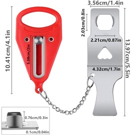 Norhogo Door Chains Security Solid Heavy Duty Door Extra Lock Portable Door Lock Home Security Door Lock Security Devices for Travel Home Apartment Living Hotel Motel