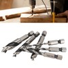 6Pcs 3 Point Drill Bit High Speed Steel Imperial Wood