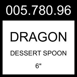 IKEA DRAGON Dessert Spoon Stainless Steel 6 Pack 6" 005.780.96