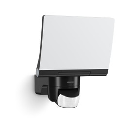 Steinel 2 x Large LED Spotlights, XLED, XL Home, Large Outdoor Sensor with 140° Motion Sensor and One Power Source, Black