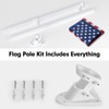YOHSUGO American Flag with Pole for House, 6FT Flag Pole