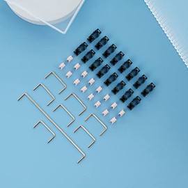 CuXiu Black Pink Plate Mount Stabilizers Customized Repair Plate Mounted Stabilizers for Mechanical Keyboard Plate GK61 GK64 RK61 RK71