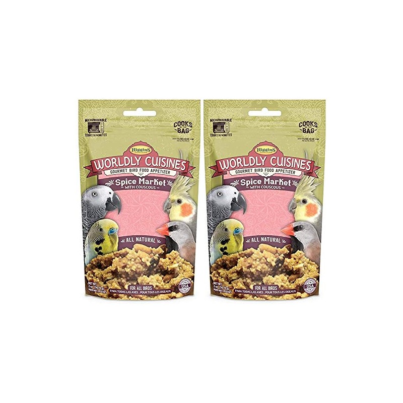 Higgins 2 Pack of Worldly Cuisines Spice Market Bird Treat,