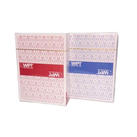 WPT GGpoker W&Berry Poker Plastic Playing Cards 100% Plastic Waterproof (1002 WPT Red & Blue)