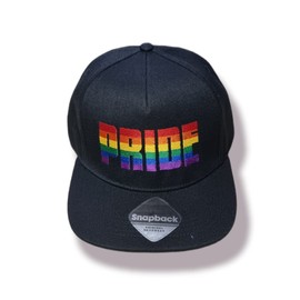Mützenfritze High Quality Embroidered 5 Panel Snapback Cap Pride in Rainbow Colours Ideal for CSD, Pride etc. Adjustable Size, rainbow