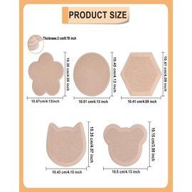 eZAKKA Pottery Molds for Clay Slump for Pottery Ceramic Plate Tools for Handbuilding Dish Plate, 5 Shapes