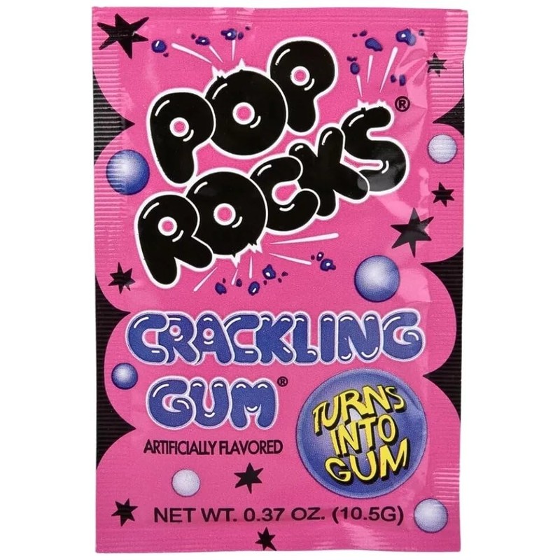POP ROCKS Bubblegum, 0.37 oz, 24 Count