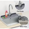 Silicone Faucet Mat Kitchen Sink Splash Guard Bathroom Sink Draining