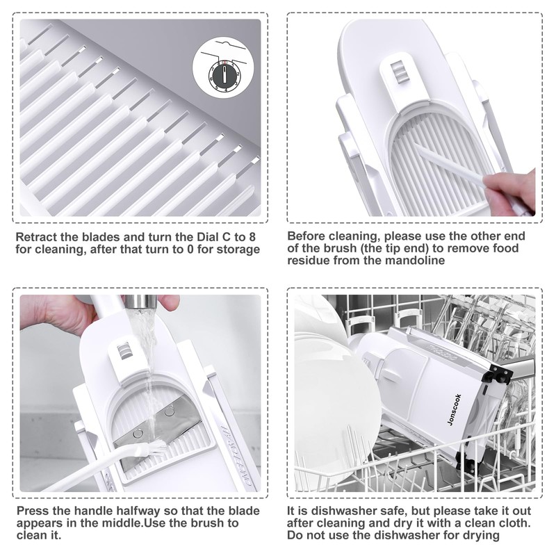 Vegetable Slicer Kitchen Adjustable Thickness 0.1-8mm Professional Vegetable Slicer Potato